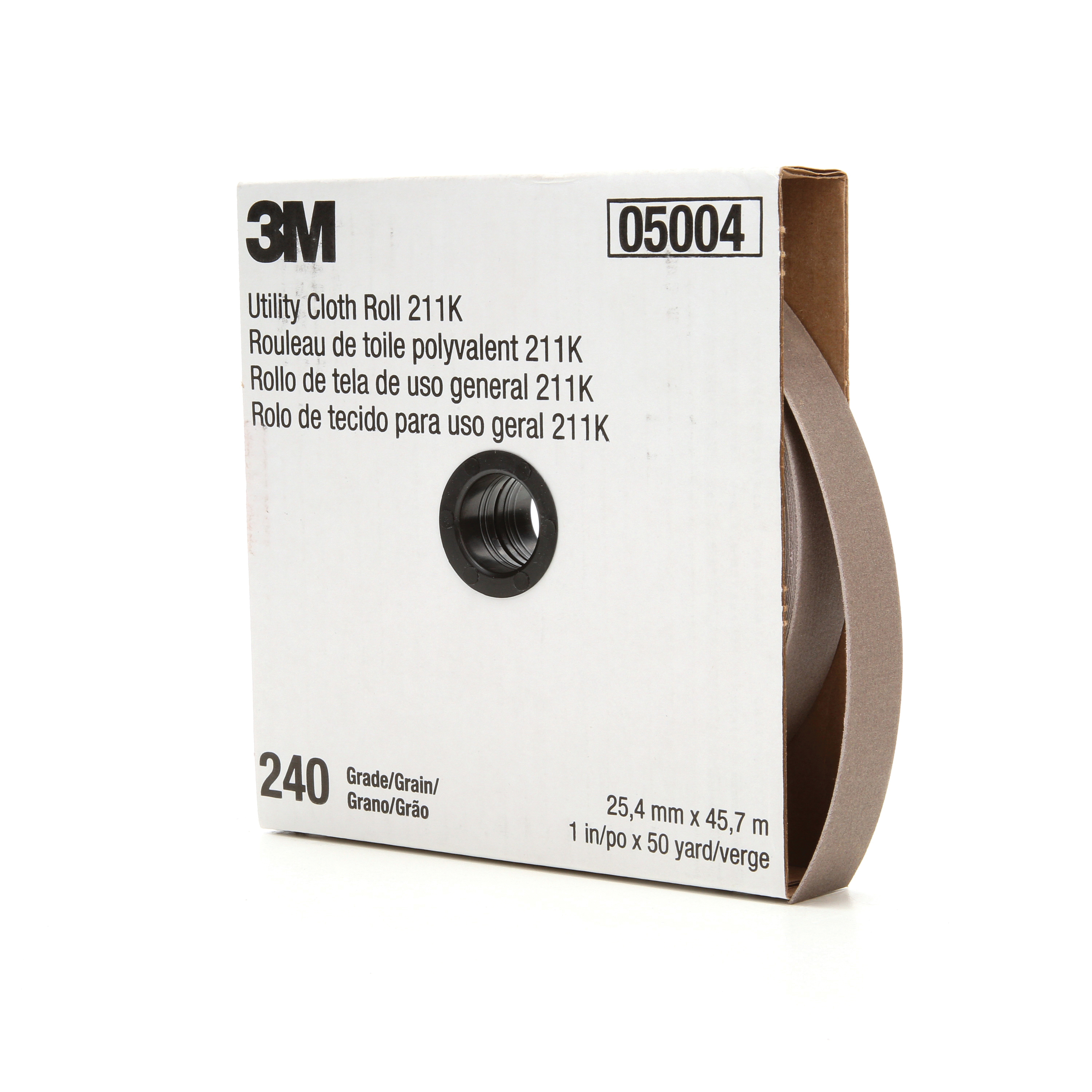 1" x 50YD 240GR J-WT 211K CLOTH SHOP ROLL