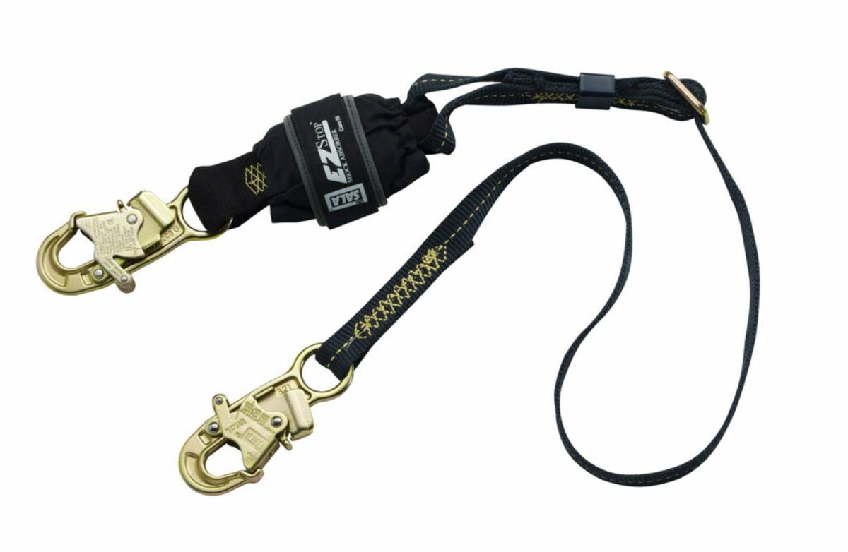 6FT BLK WEB SHOCK ABSORBING LANYARD