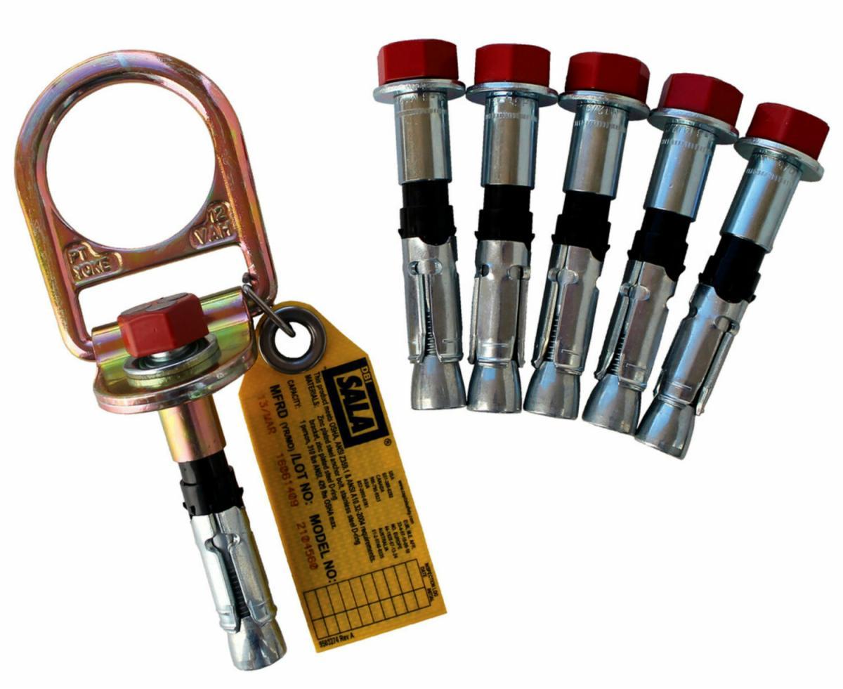 CONCRETE D-RING ANCHOR w/ BOLT (6 PK)
