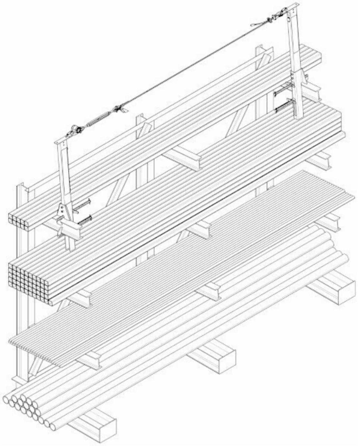 STANCHION,I-BEAM,8-14INHPERPENDICULAR