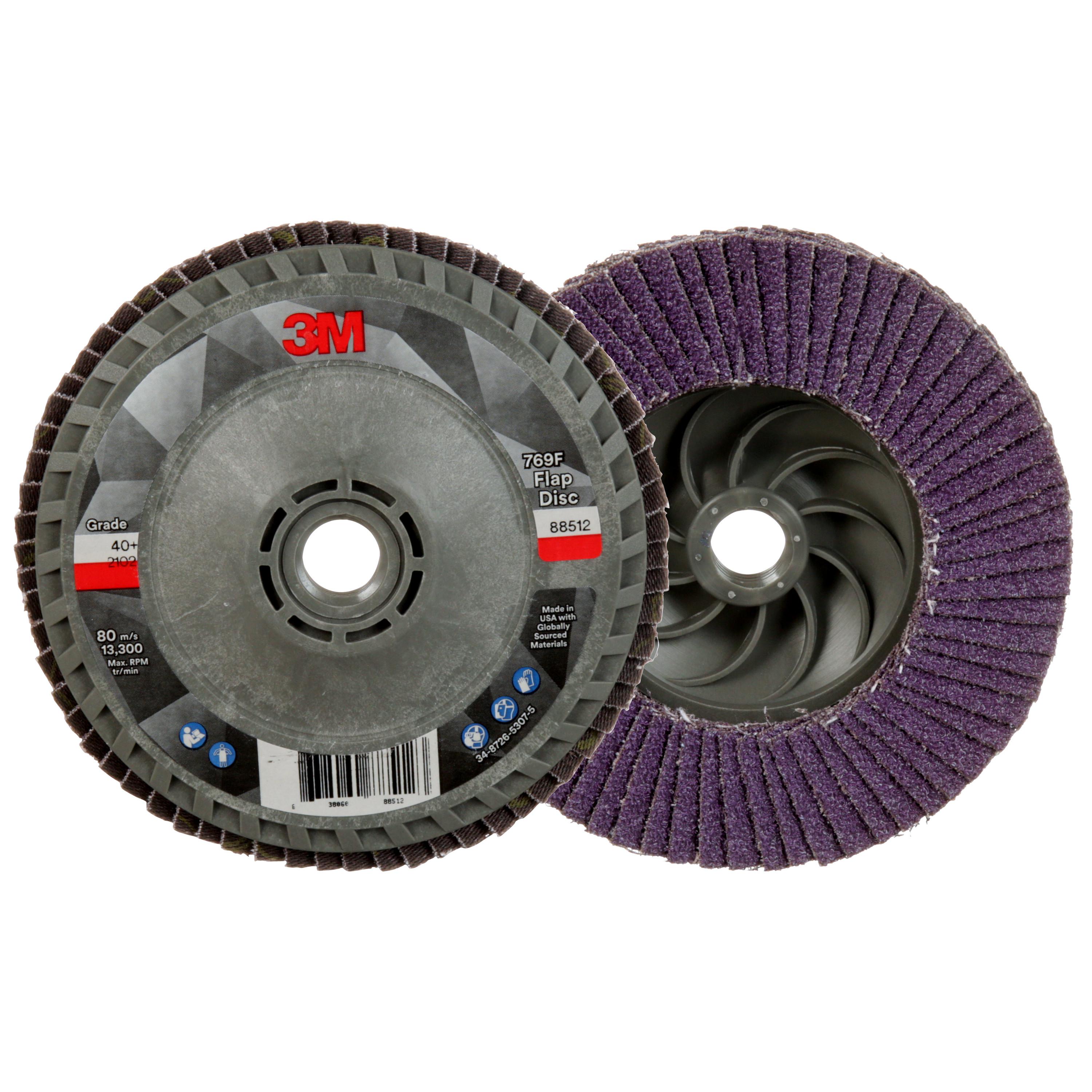 3M 4-1/2x5/8-11 40GR T27 769F FLAP DISC