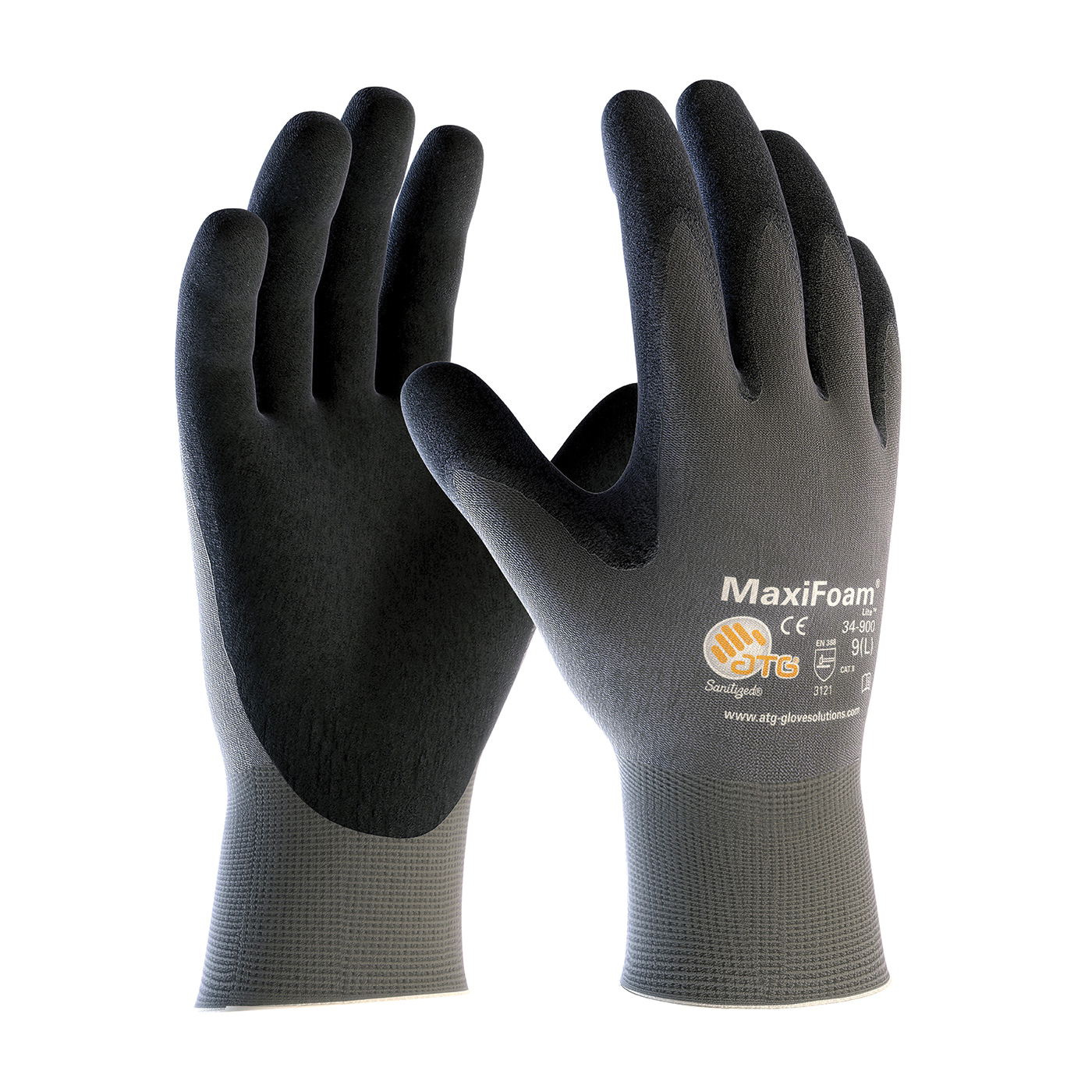 2XL MAXIFOAM LITE, GRY 15G NYLON GLOVE