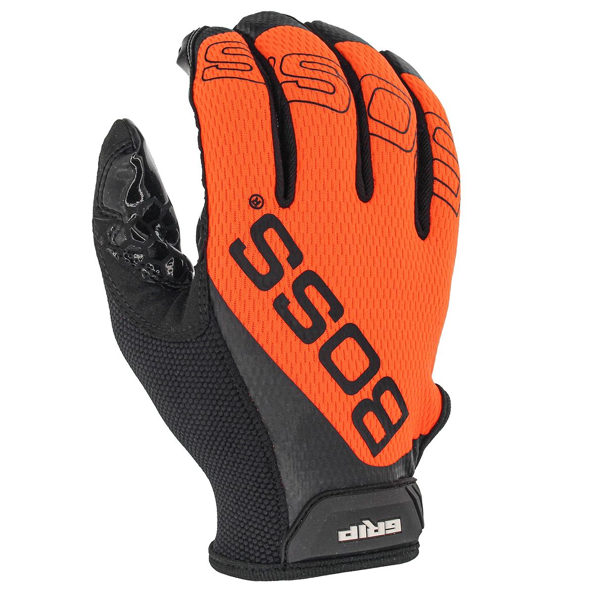 2XL GRIP STYLE GLOVE ORG MESH BACK