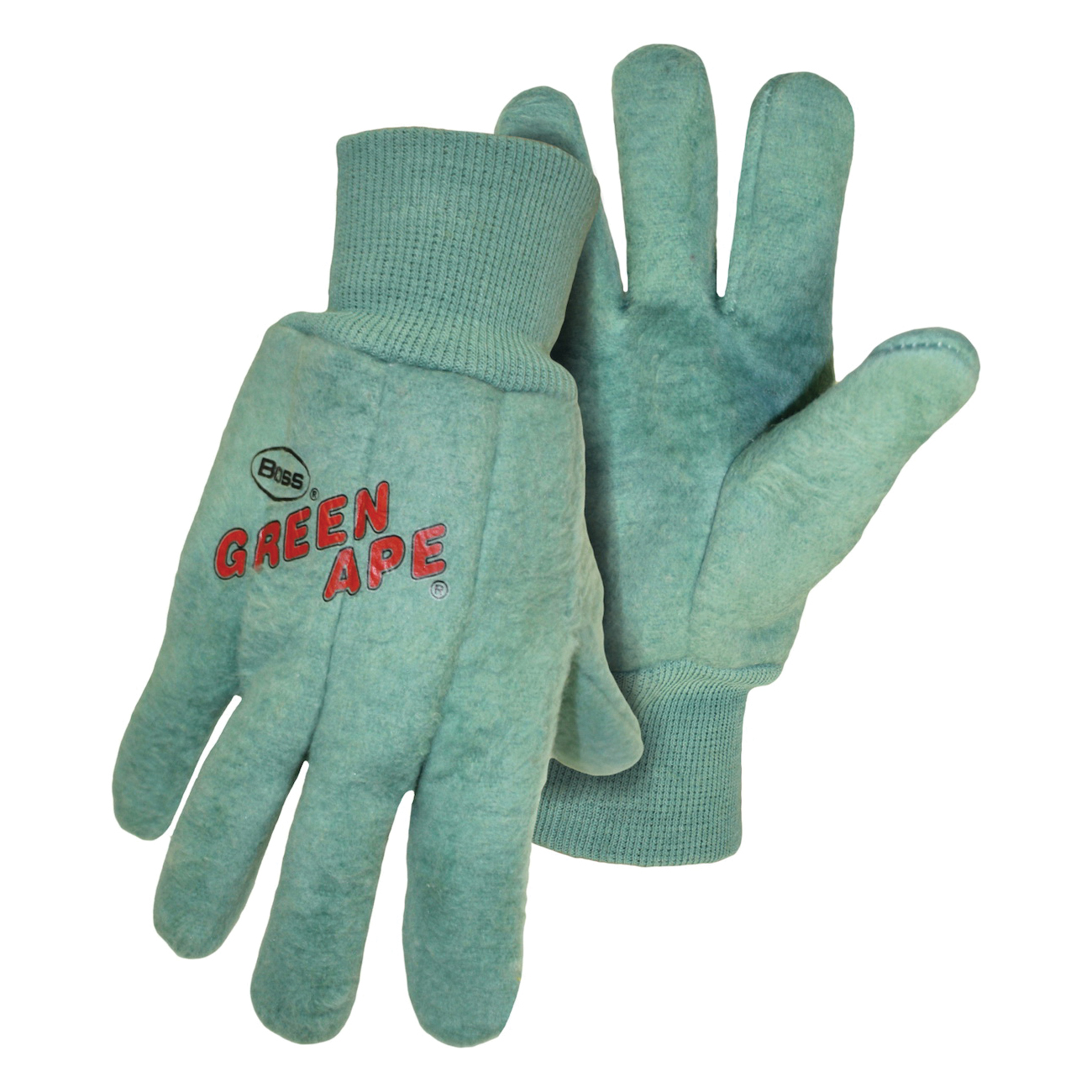 LG BOSS GRN APE, COTTON CHORE GLOVE