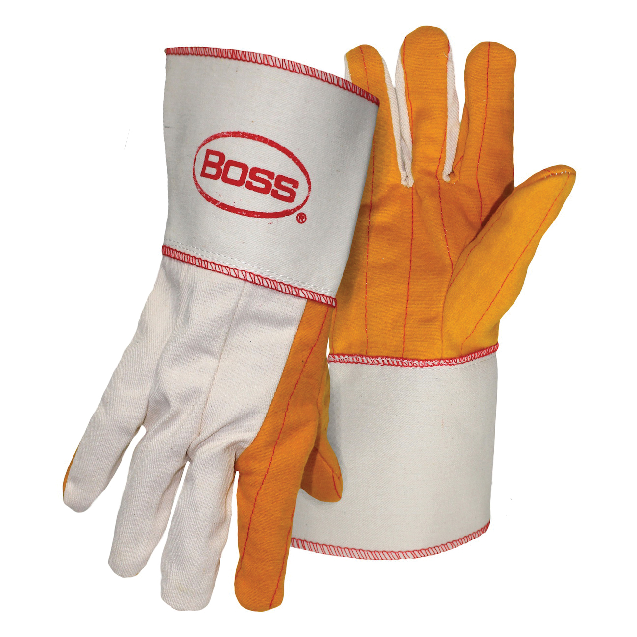 LG WHT CHORE GLOVE PALM 2PLY, CANVAS
