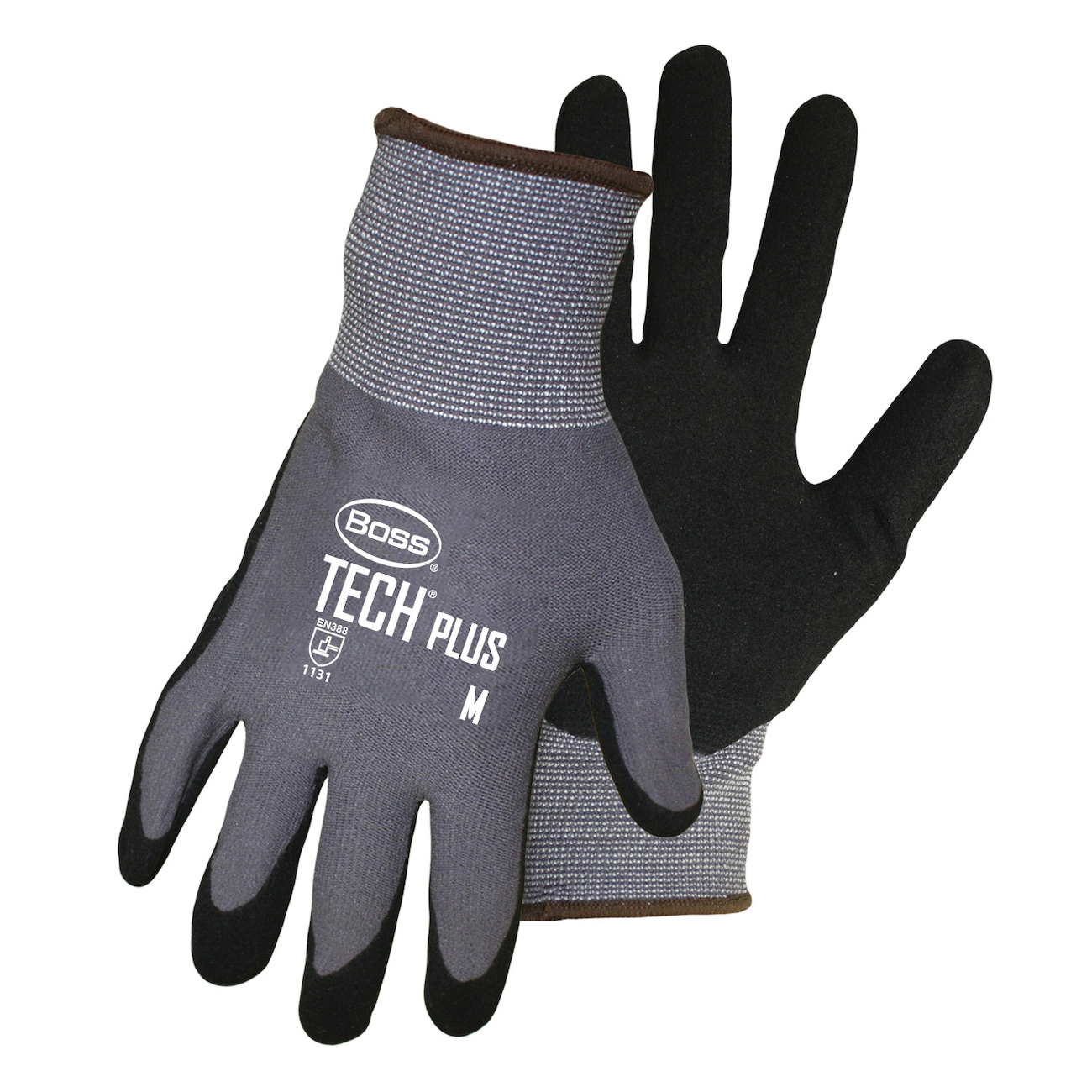 3XL BOSS TECH GLOVE SEAMLESS KNIT GRY