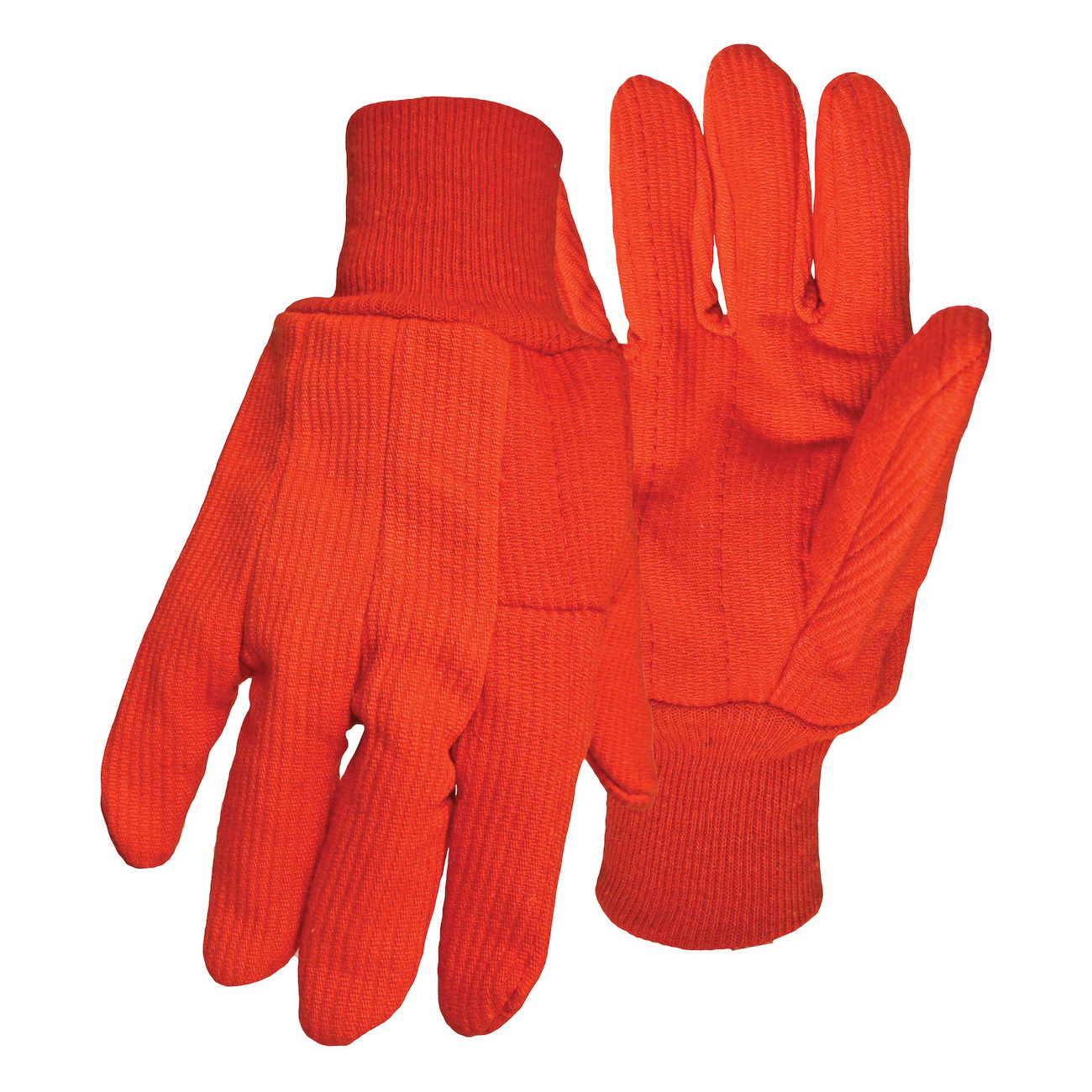 LG HI-VIS GLOVE ORG DOUBLE PALM
