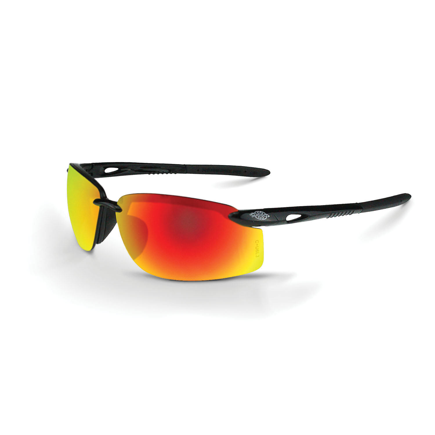 FIRE MIRROR ES5W POLYCARB SAFETY GLASSES