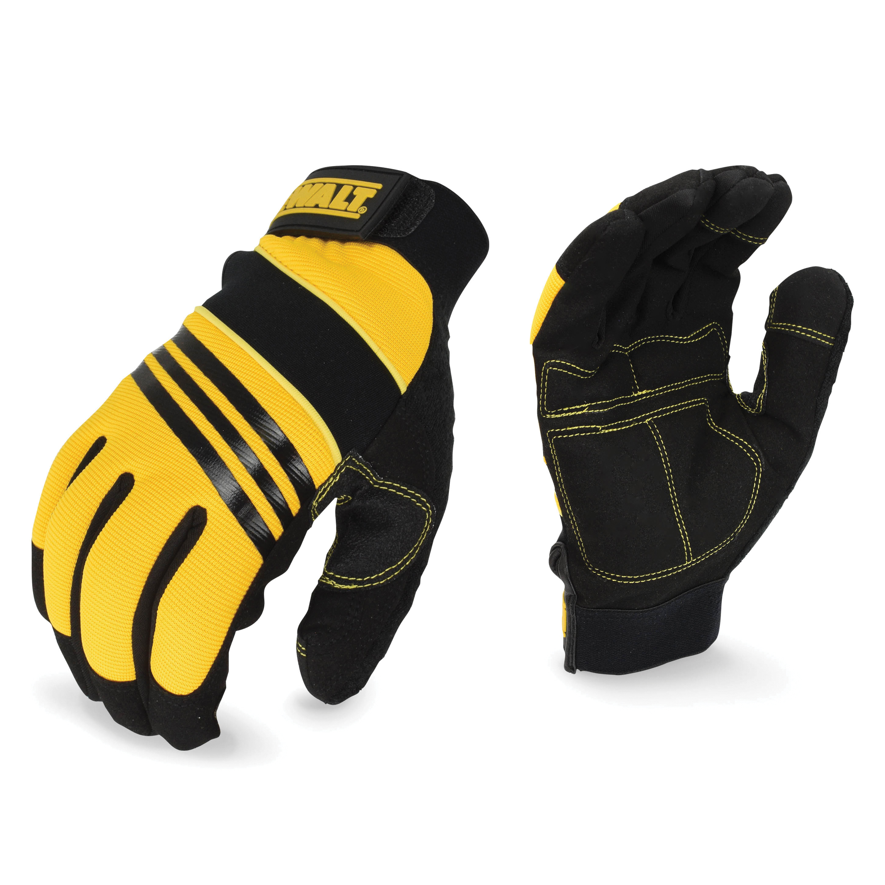 XL YEL/BLK SYNTH LEATHER GLOVE