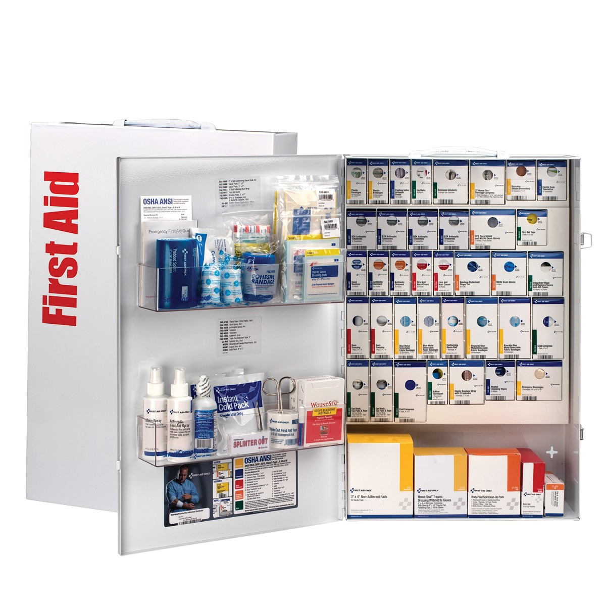 2XL METAL FOOD SERVICE FIRST AID w/o MEDS