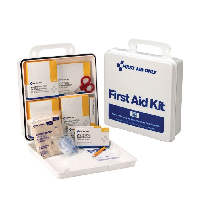 NATIONAL SCHOOL BUS KIT w/ PLASTIC CASE