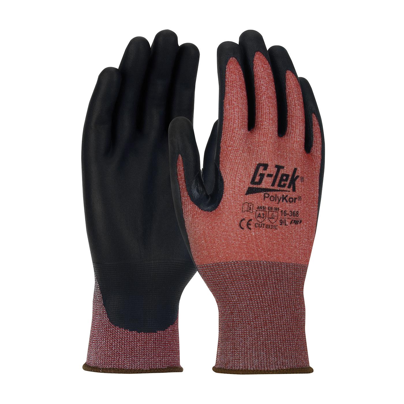 XSM G-TEK POLYKOR GLOVE W/ X7, BRG 18G