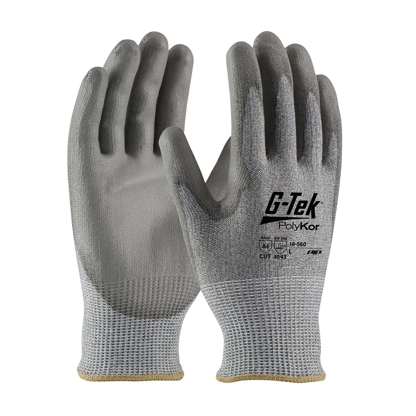 LG G-TEK POLYKOR GRY 13G KNIT GLOVE
