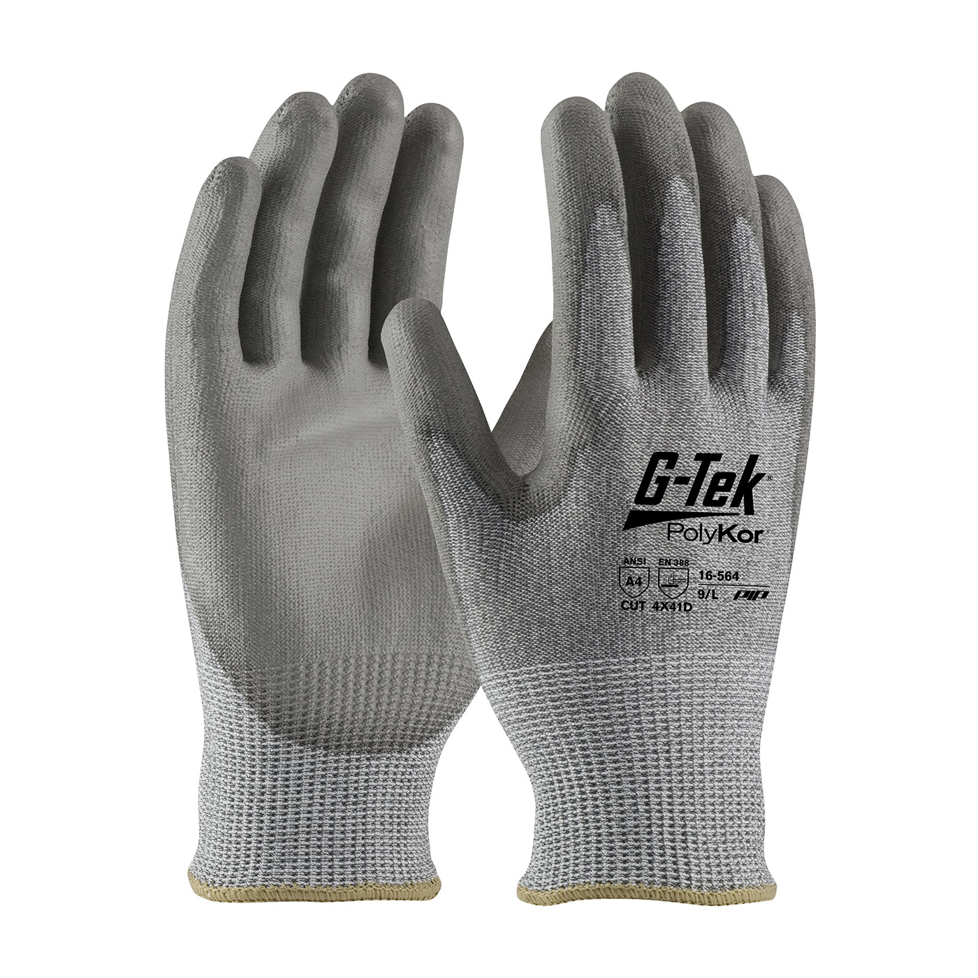 LG G-TEK POLYKOR GLOVE ECONOMY, GRY 13G