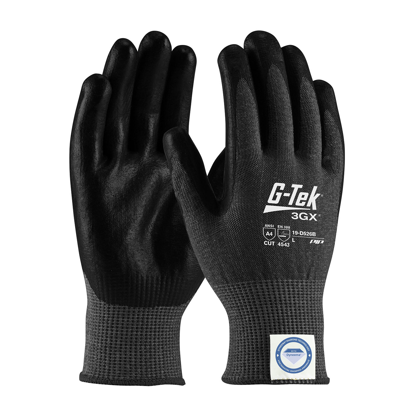 XL G-TEK 3GX BLK DYNEEMA DIAMOND GLOVE