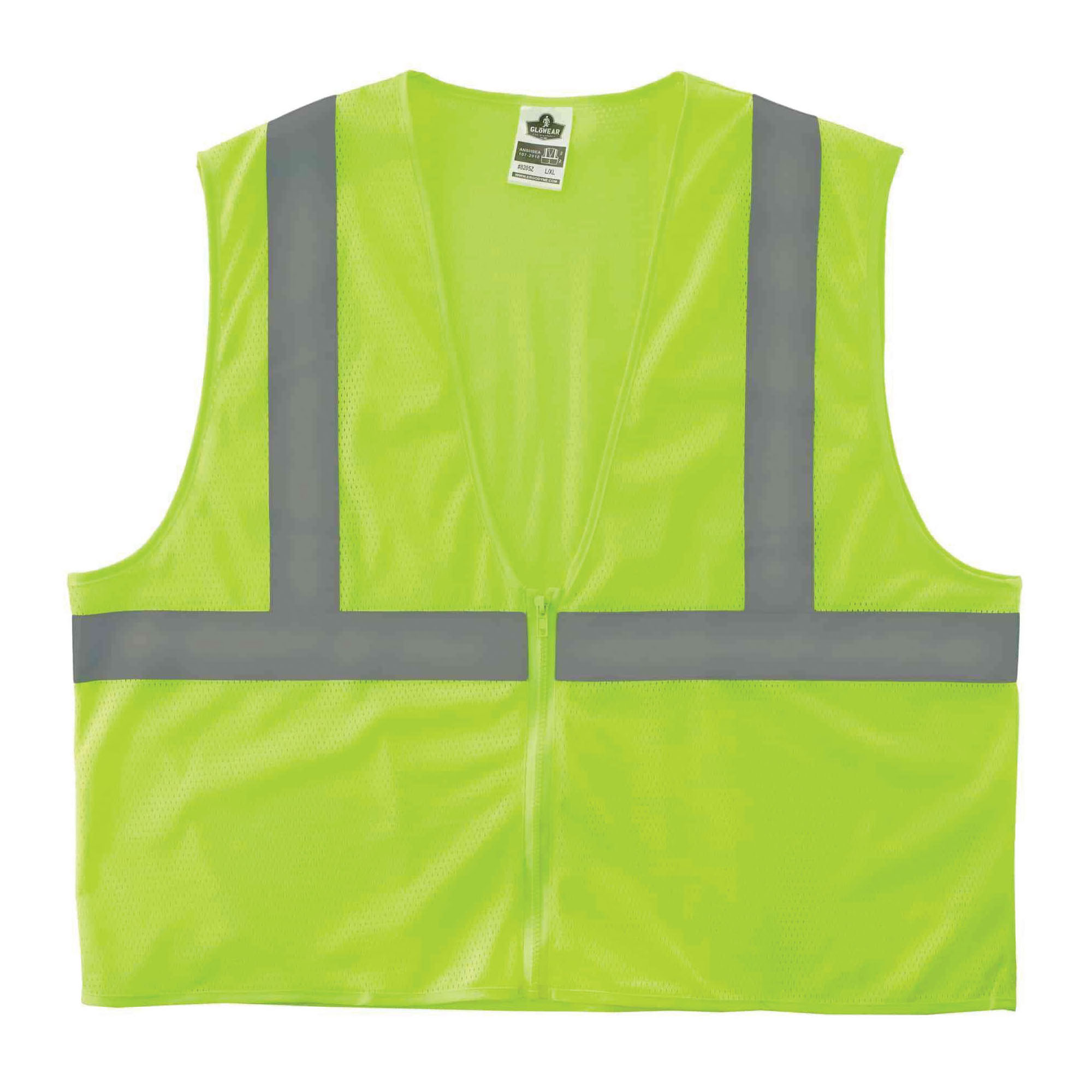 8205Z LG/XL LIME MESH SAFETY VEST