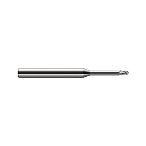 .010" DIA 3FL LR STUB CARBIDE BALL END MILL
