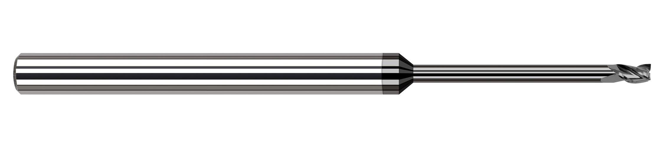 .010" DIA 3FL LONG FL CARBIDE STUB END MILL