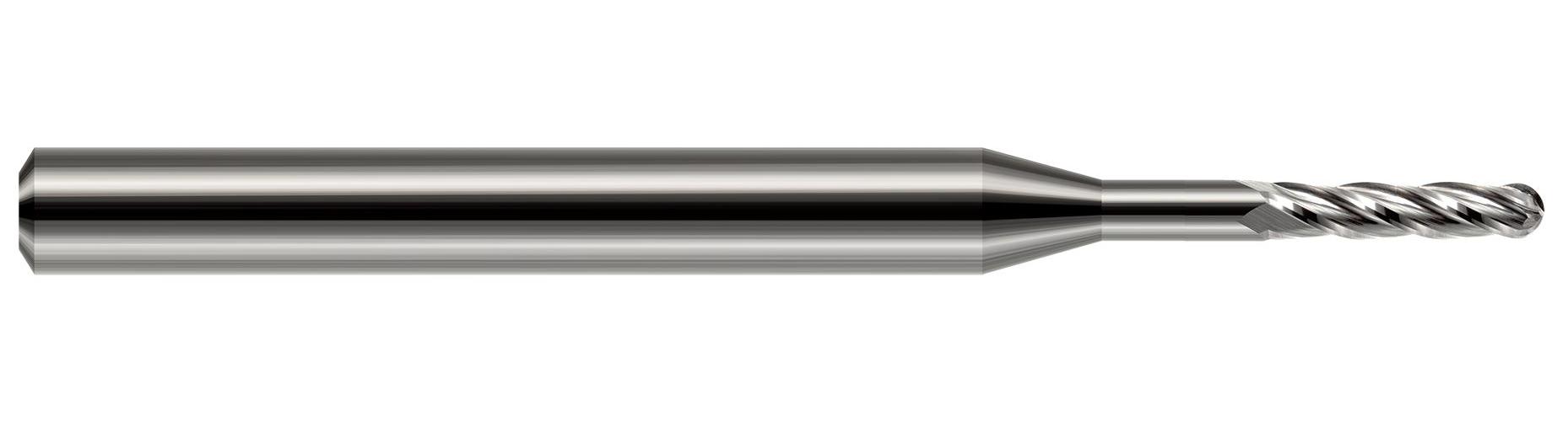 .020" 4FL 7X LRCH STD FLUTE BN CARB END MILL
