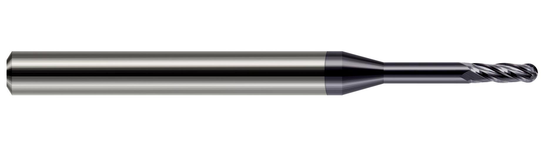 .020" 4FL 7X LRCH STD FLUTE BN CARB END MILL