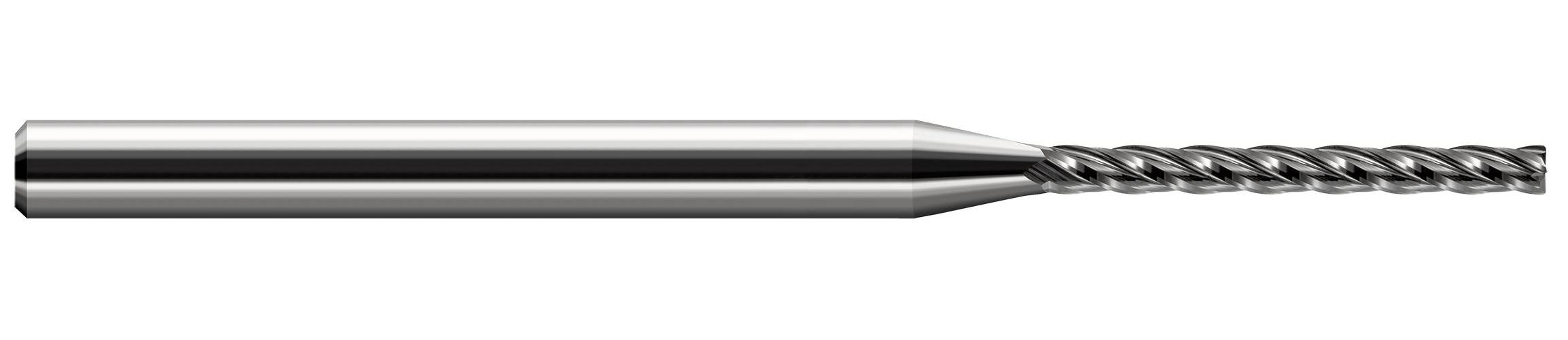 .062 Dx.005 R 10x LG FL END MILL, 4FL