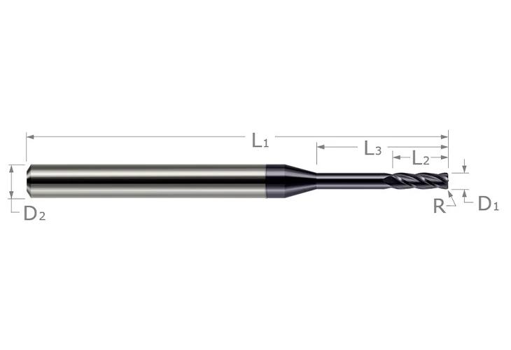 .020DIAx.005R 2FL 8x LONG RCH END MILL