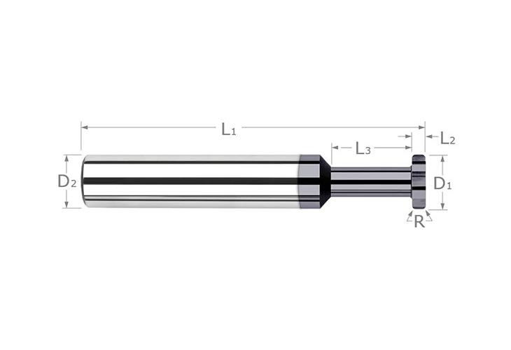 1/16Dx1/32Wx.005R KEYSEAT CUTTER