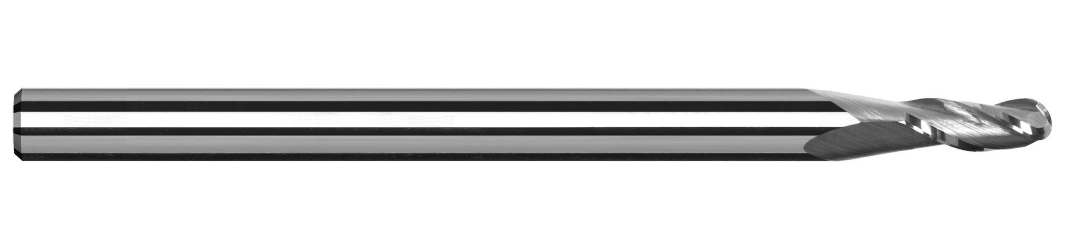 .015" DIA 3FL CARBIDE BALL END MILL