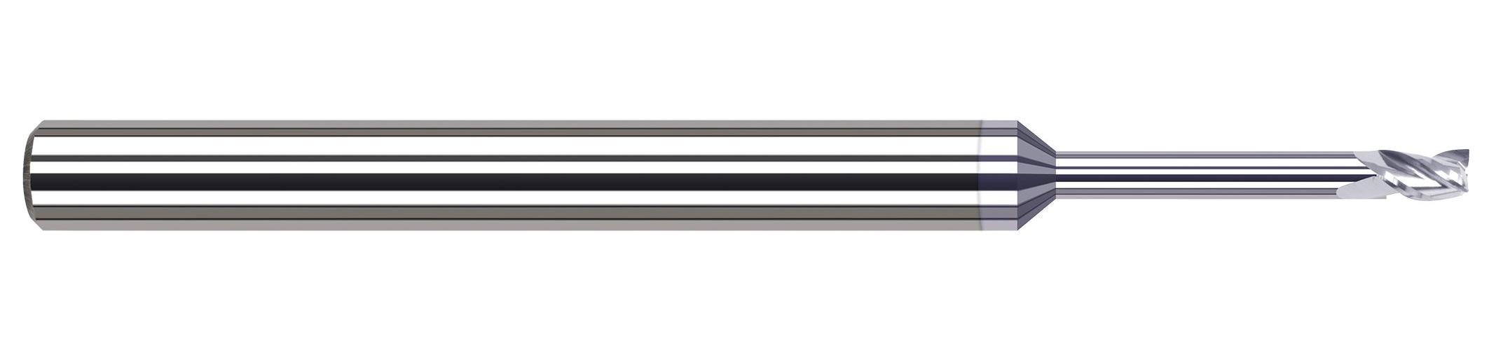 .015" DIA 3FL CARBIDE LONG REACH END MILL