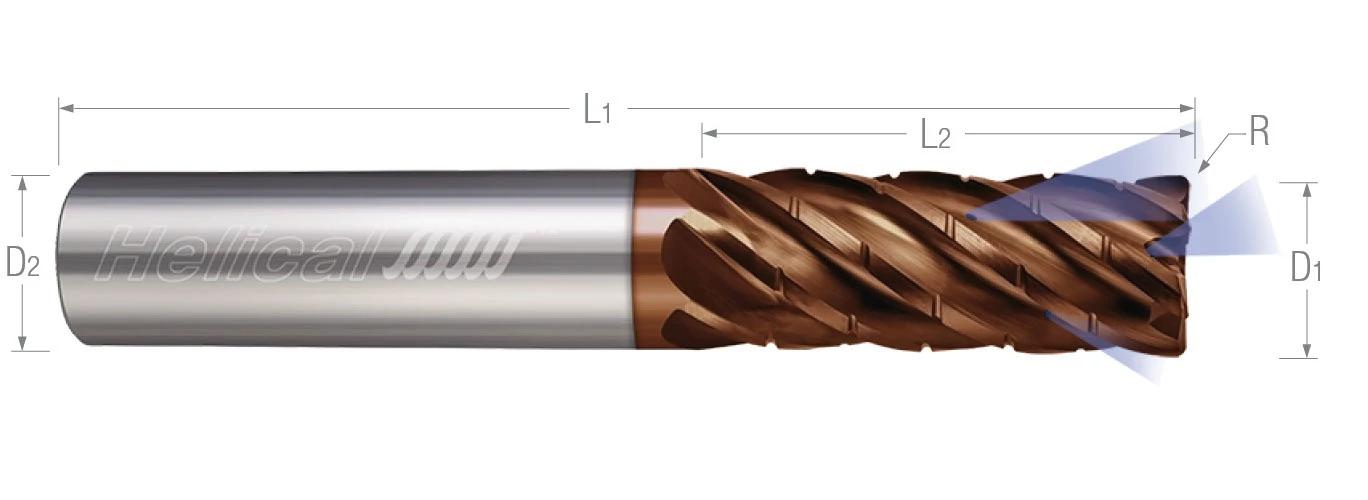 1/2 6FL TPLUS 1/2SHK END MILL