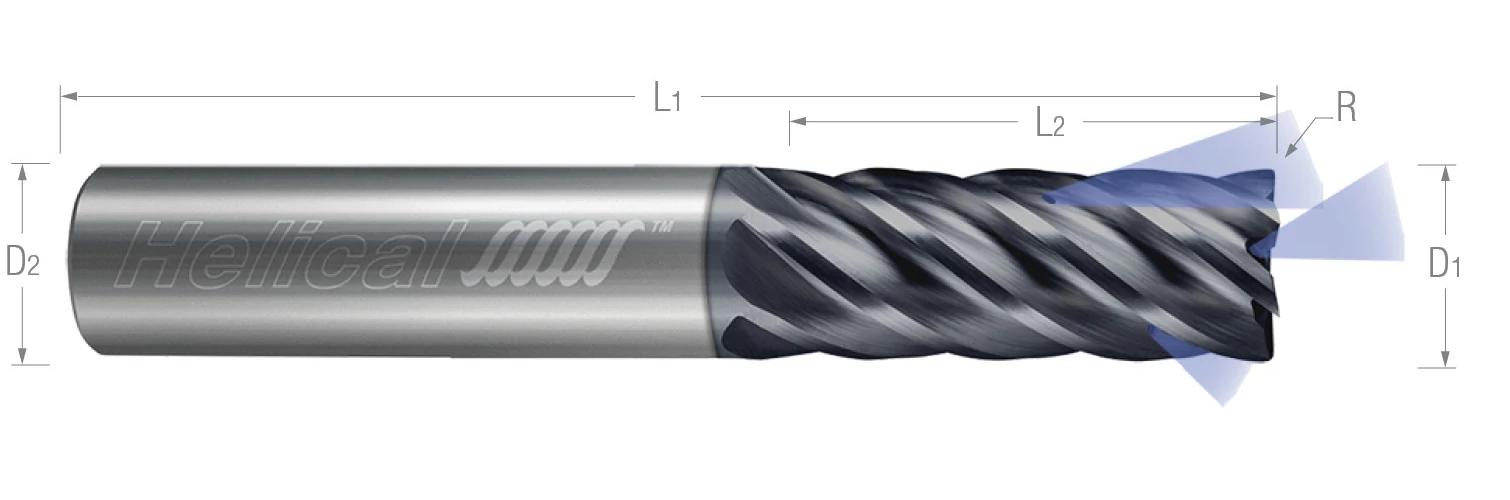 1/4 6FL APLUS 1/4SHK END MILL