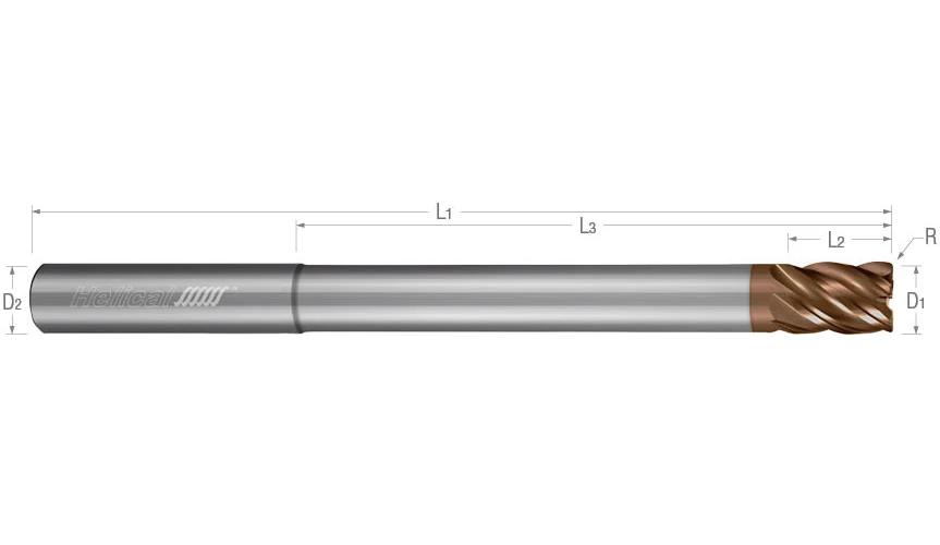 1/2 1/2SHK 5/8LOC END MILL