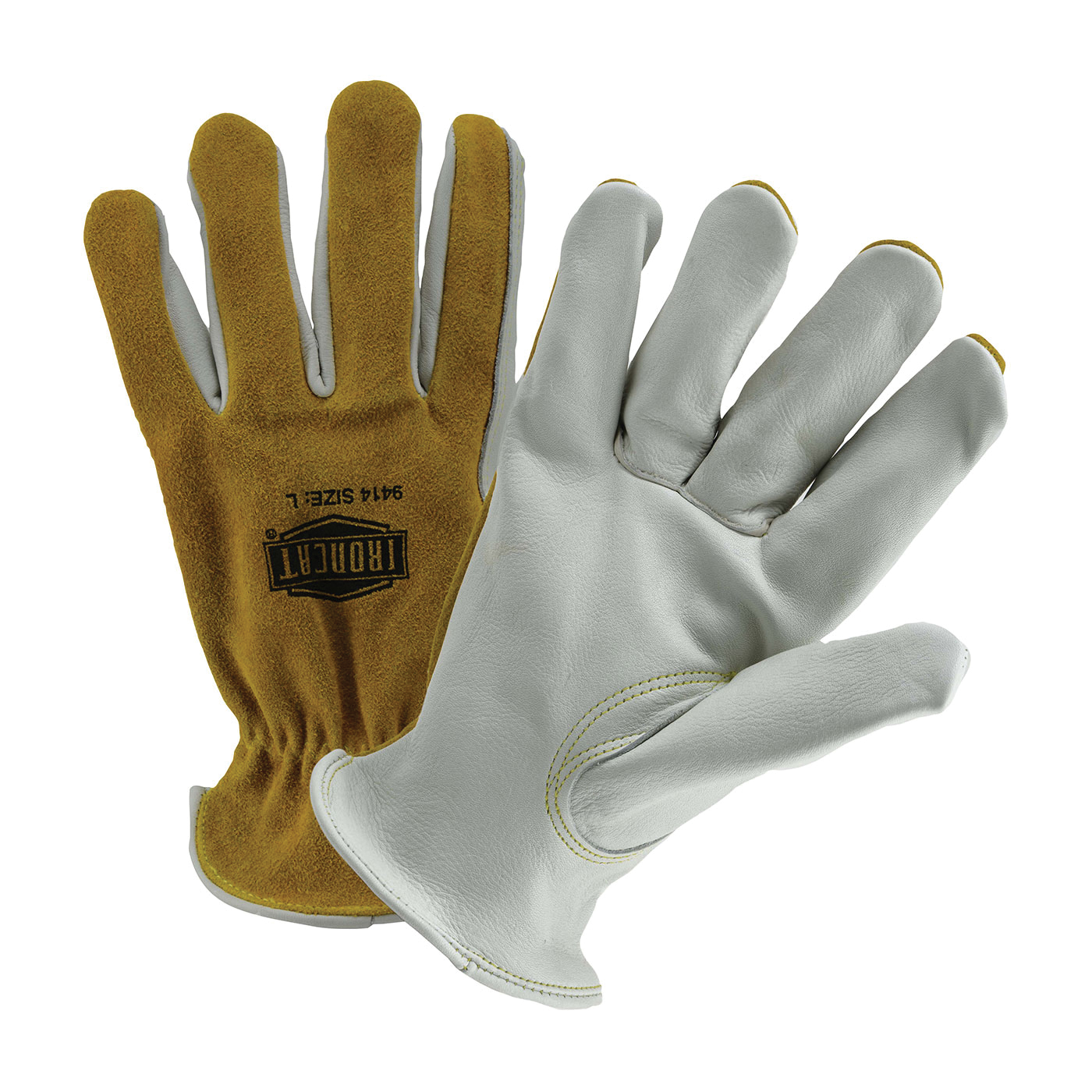 3XL BRN IRONCAT GLOVE TOP GRAIN PALM