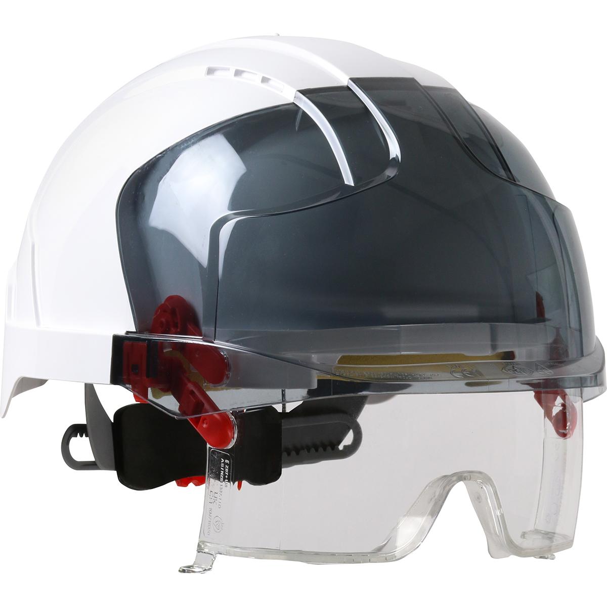OS WHT-SMK VISTALENS HARD HAT NON-VENTED