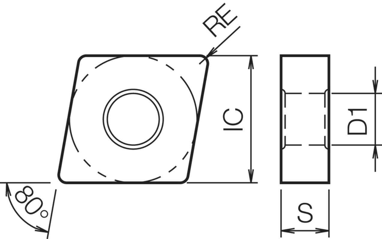 CNGA 544T00825 KS6050 TURNING INSERT