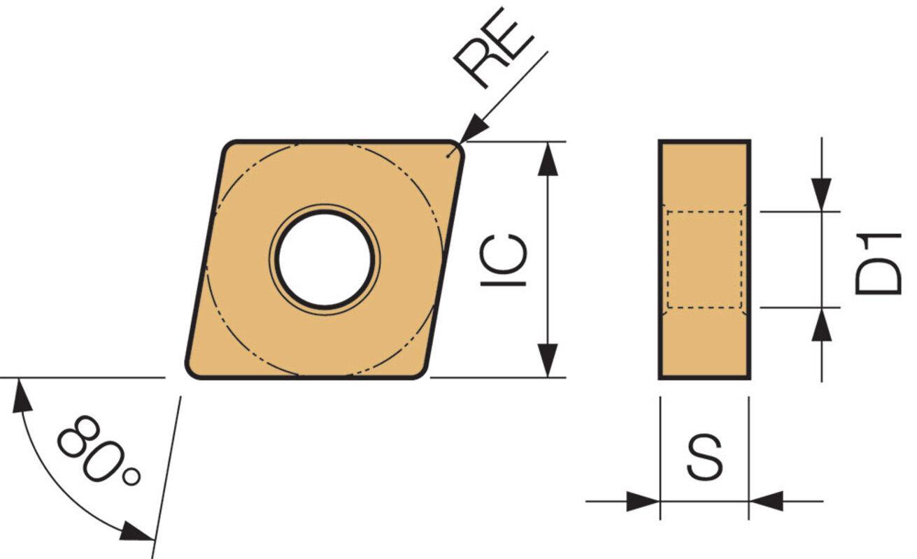 CNGG 431MFPSK PR1535 TURNING INSERT