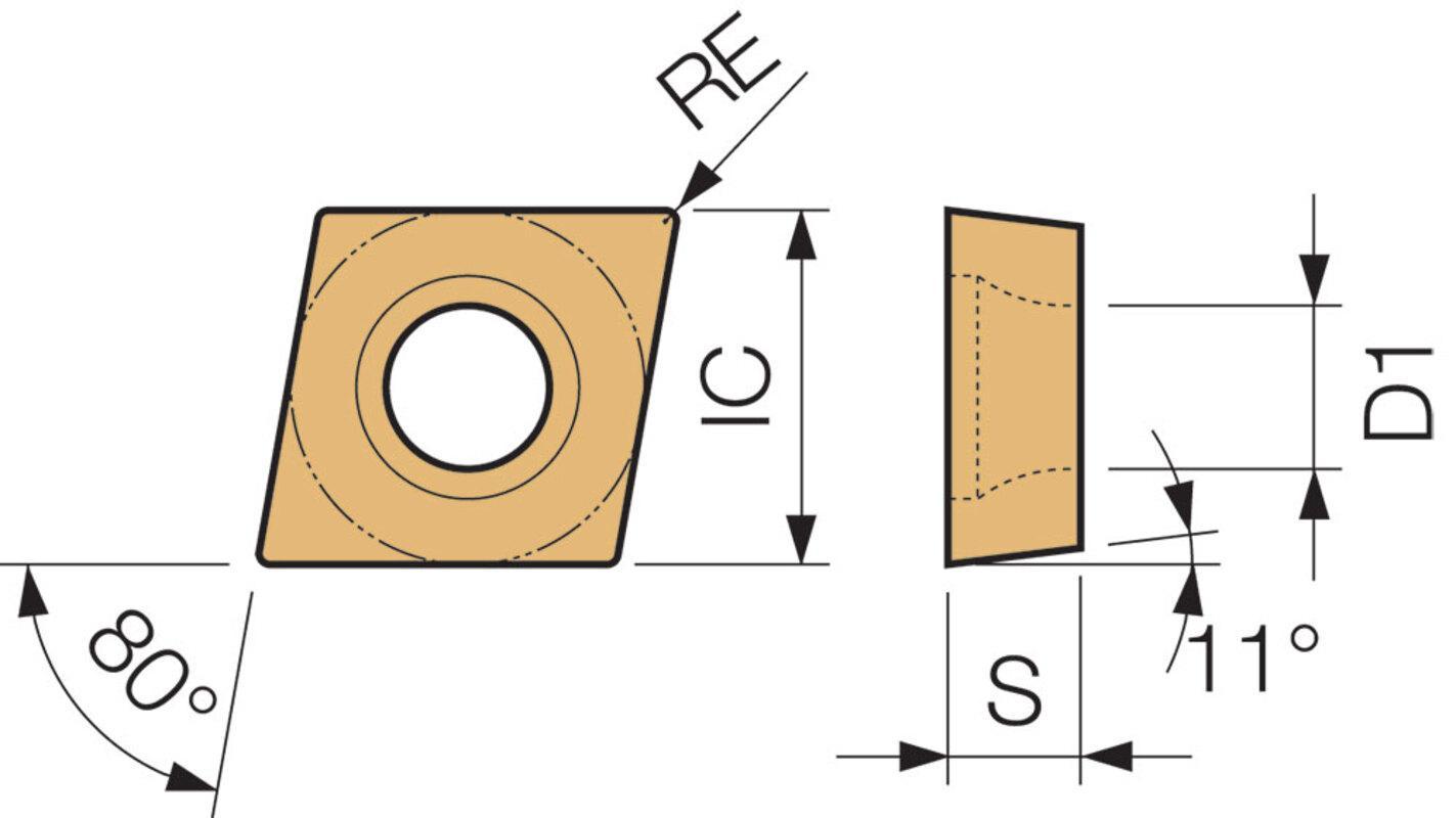 CPMH 25152 PV720 TURNING INSERT