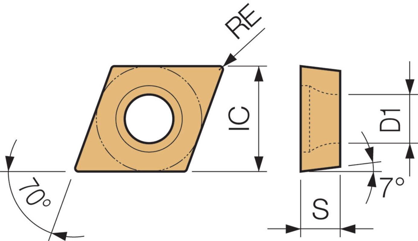 JCGT11091LFPR930 TURNING INSERT