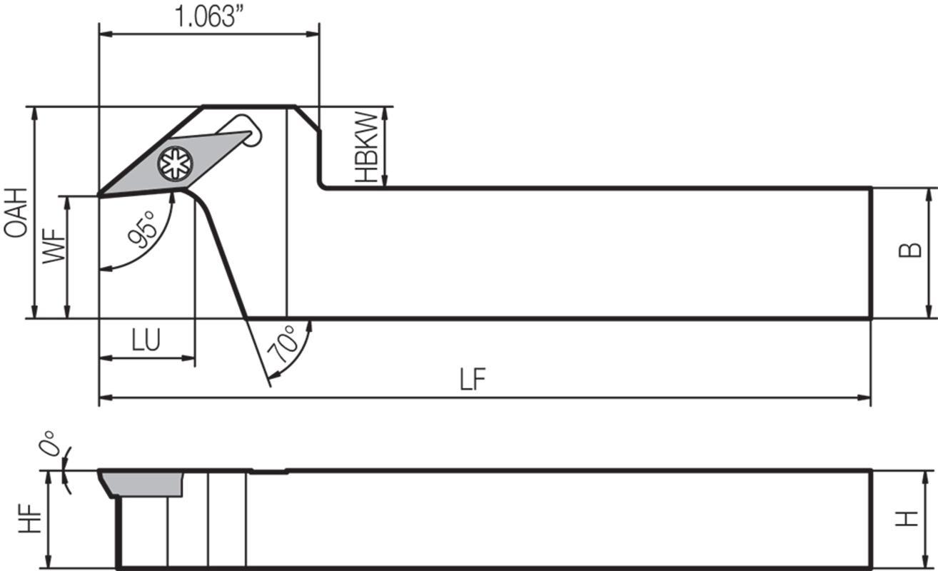 SVLPR 6252JXF9 TURNING TOOL HOLDER