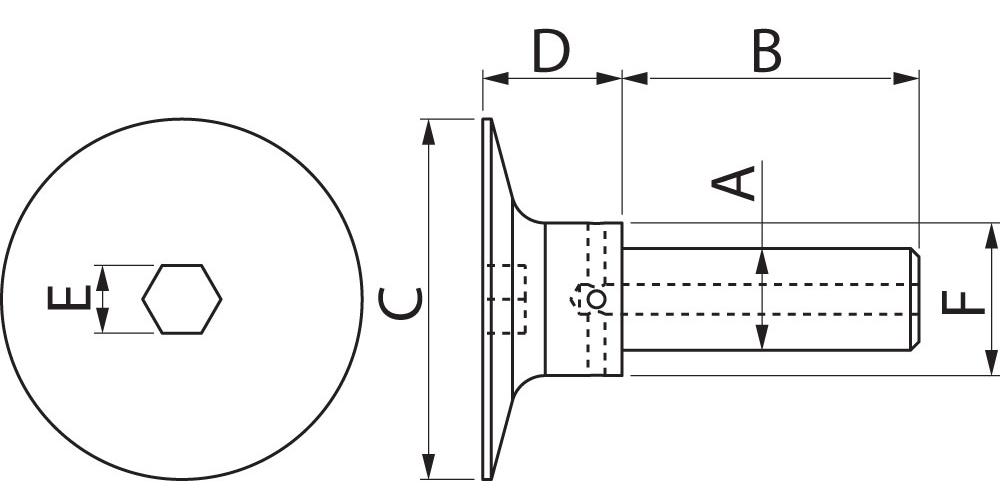 HH12X35HC SCREW w/ COOLANT HOLE