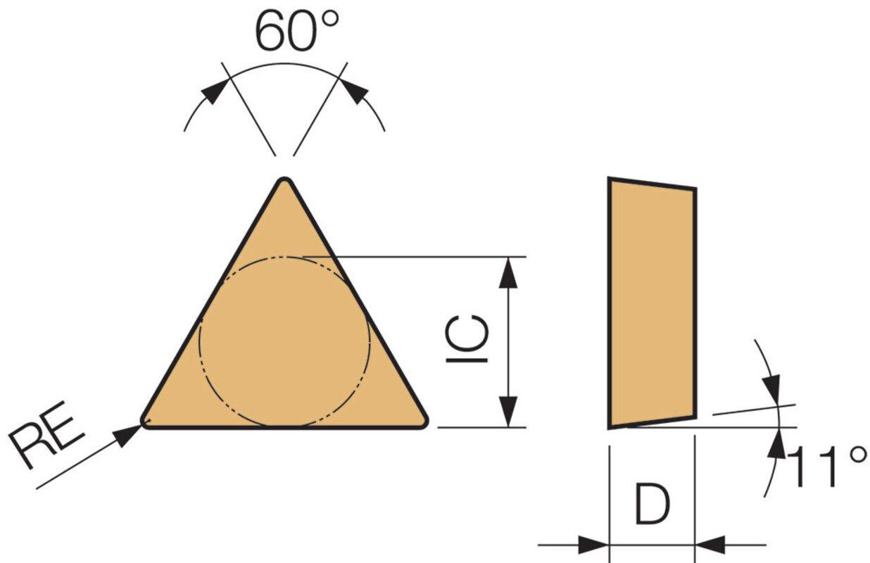 TPG 431 TN610 TURNING INSERT