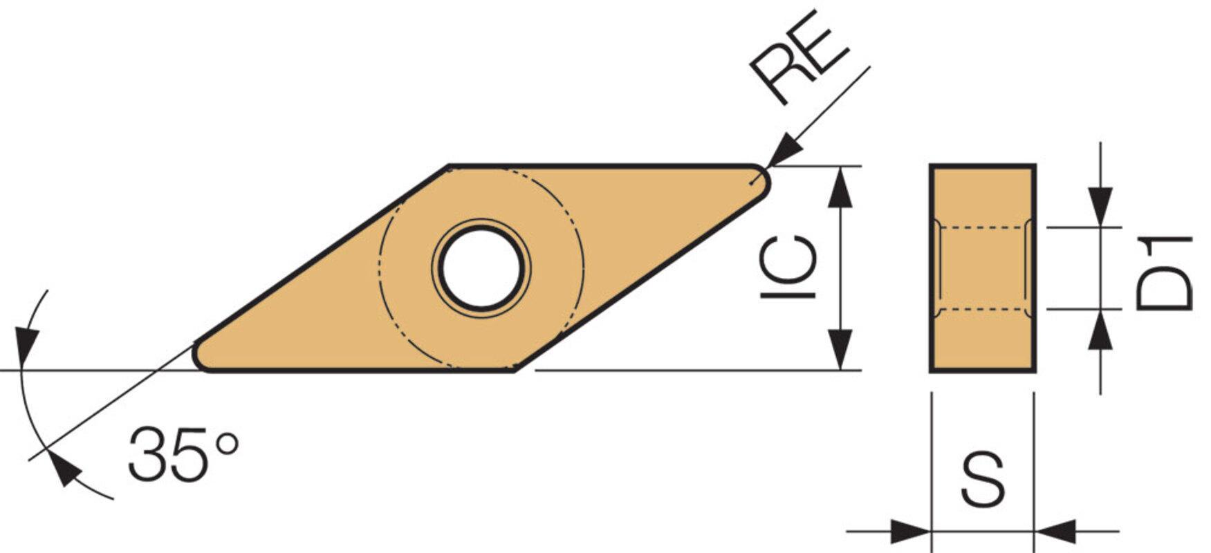 VNMG 332MU SW05 TURNING INSERT