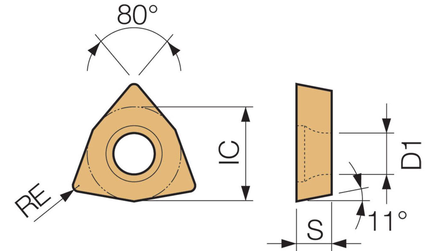 WPMT 322HQ PV710 TURNING INSERT