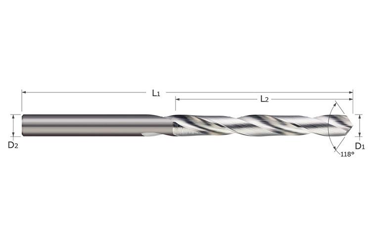 DRILL MILL (METRIC) - 2FL DRILL POINT