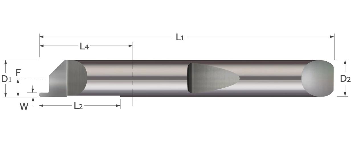 RH FACE CR w/ NECK QC BORING TOOL