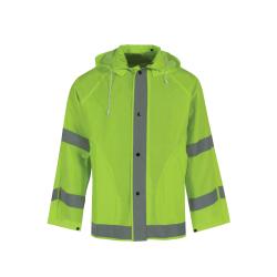 MD HI-VIS LIME ECON O-VIZ RAIN JACKET