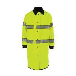 LG HI-VIS LIME/BLK REV RAIN COAT