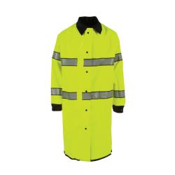 4XL HI-VIS LIME/BLK REV RAIN COAT