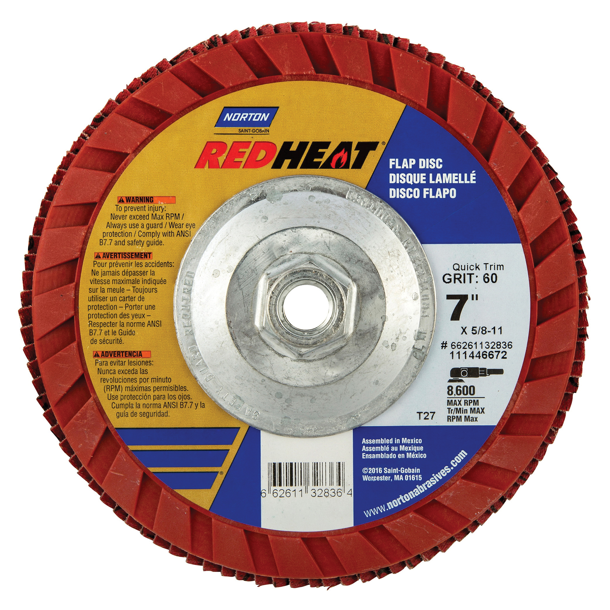 7" x 5/8-11 60GR FLAP DISC
