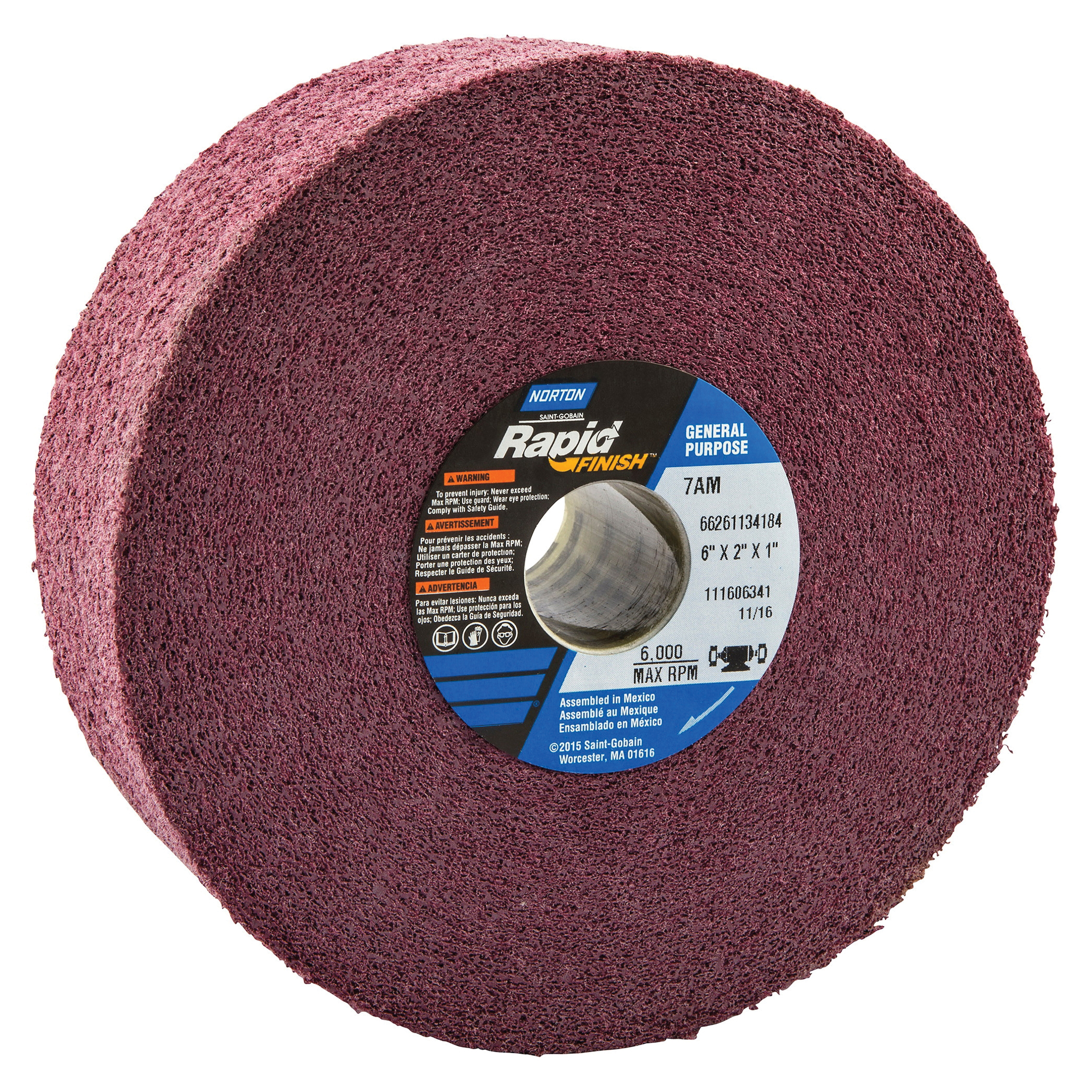 6" x 2" x 1 MD CONVOLUTE WHEEL